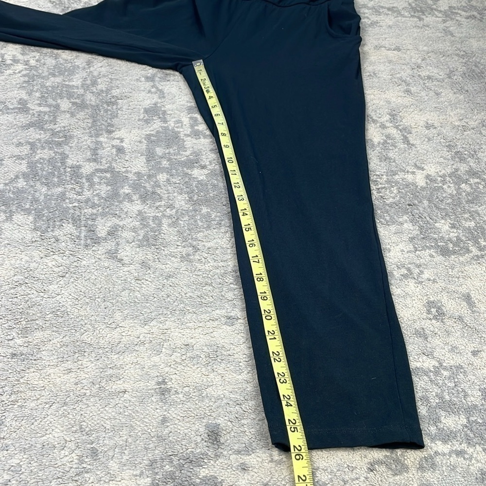Garnet Hill Jumpsuit Easy Beach Black Lightweight Sleeveless Cowl Neck Sz 4 - Picture 8 of 11